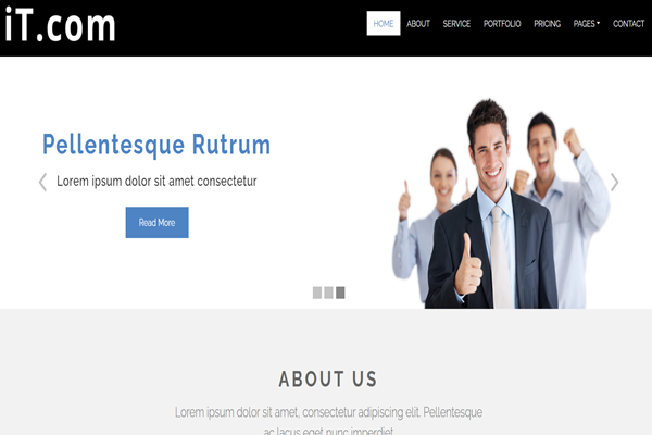 Tech company website